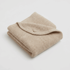 Manta tricô bege px